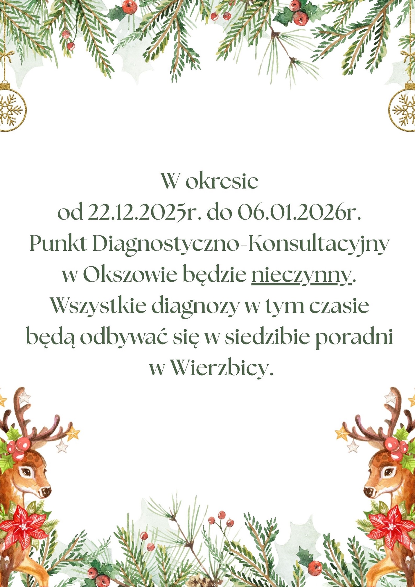 Punkt Diagnostyczno-Konsultacyjny w Okszowie